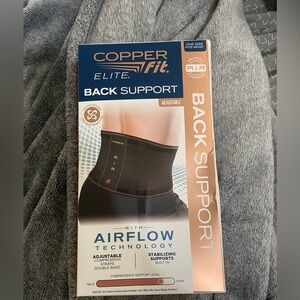 Copper Fit Elite Back Support waist Circumference 30”-50”